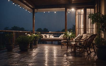 Terrasse und Balkon