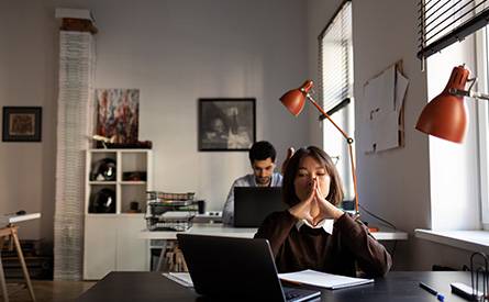 Geteiltes Arbeitszimmer