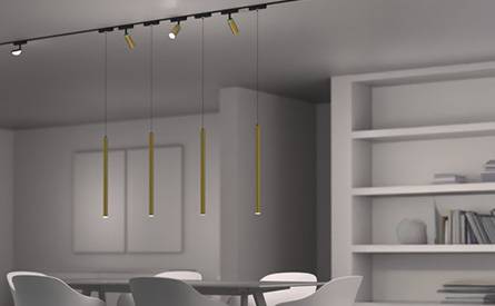 Lumaro skinnesystem i spisestuen