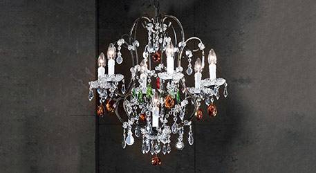 Lámpara de araña ELIARA en estilo veneciano