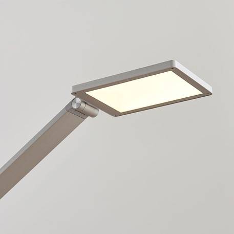 Eckiger LED Deckenfluter Jernika mit Leselicht