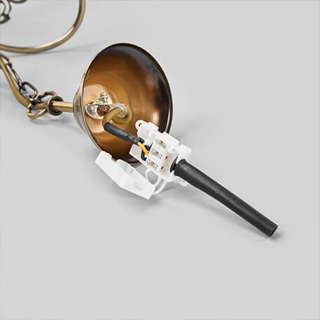 Hänglykta Heti med 5 ljuskällor, antik stil