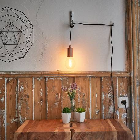 Moderné závesné svetlo Sky v medenej farbe