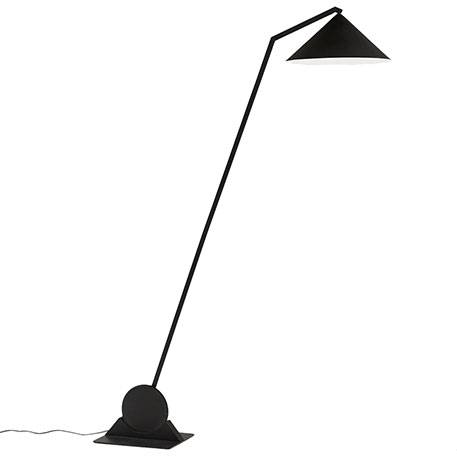 Mat crna podna lampa Gear Floor