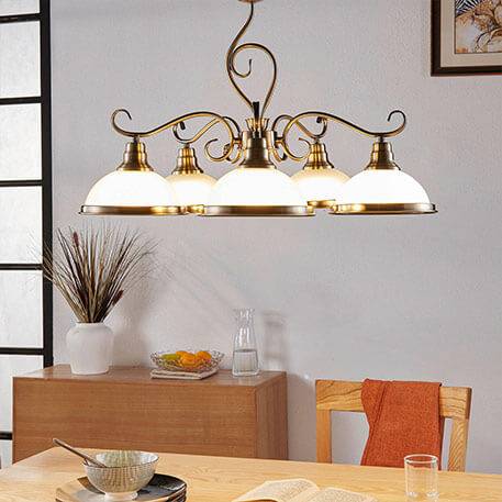 Stilren 5 lampor hänglampa Frieda