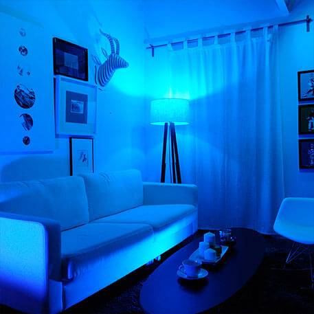 E14 pære med fargevekslende