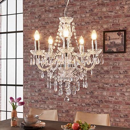 Lámpara de araña Merida de 5 llamas