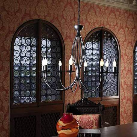 Impresiven lestenec Rocco, 8 luči