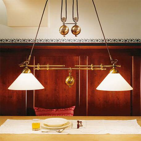 Menzel Anno 1900 variabel hänglampa 2 lampor