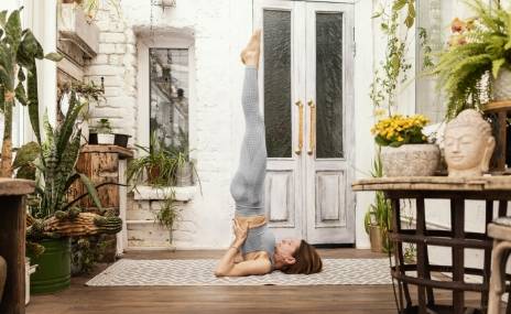 Peace and quiet in the yoga room
