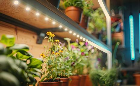 LED Beleuchtung im Gewächshaus