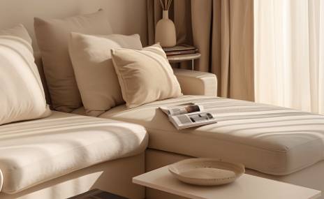 Bézs nappali kanapéval