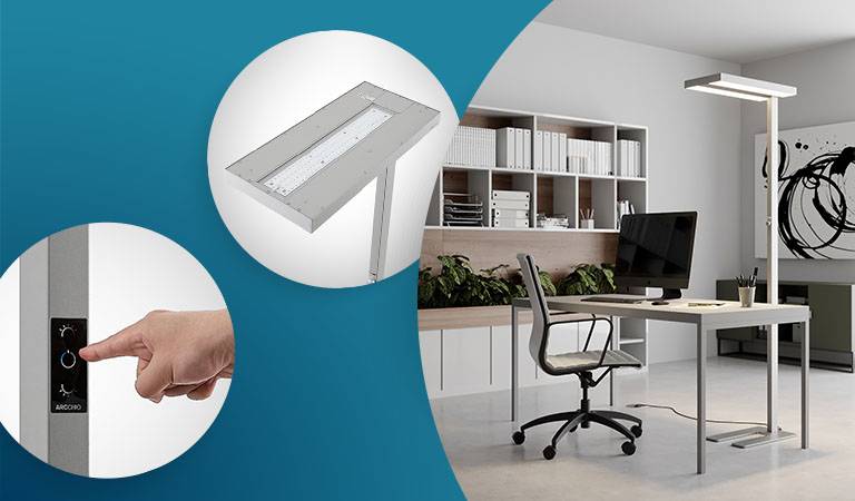 Office-Stehlampe Logan