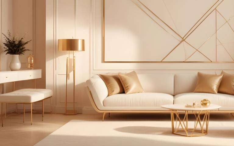 Nappali bézs-arany színben