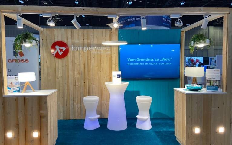 Concept d'éclairage LED pour stand d'exposition