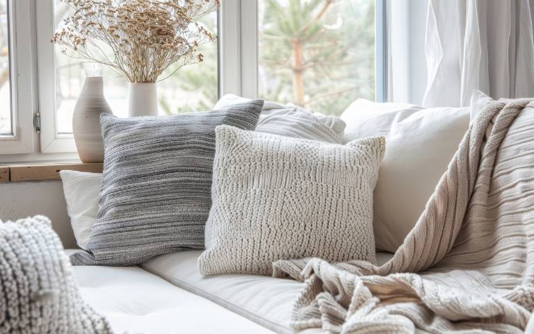 Nappali bézs-szürke színben