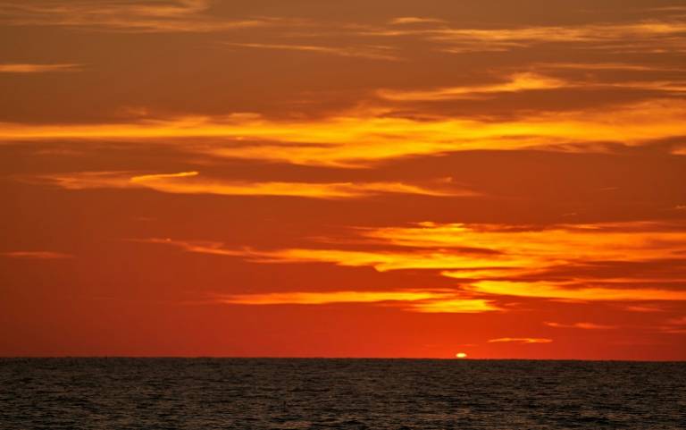 Červený západ slnka