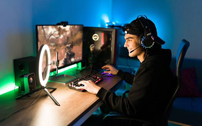 Éclairage de jeu Streamer