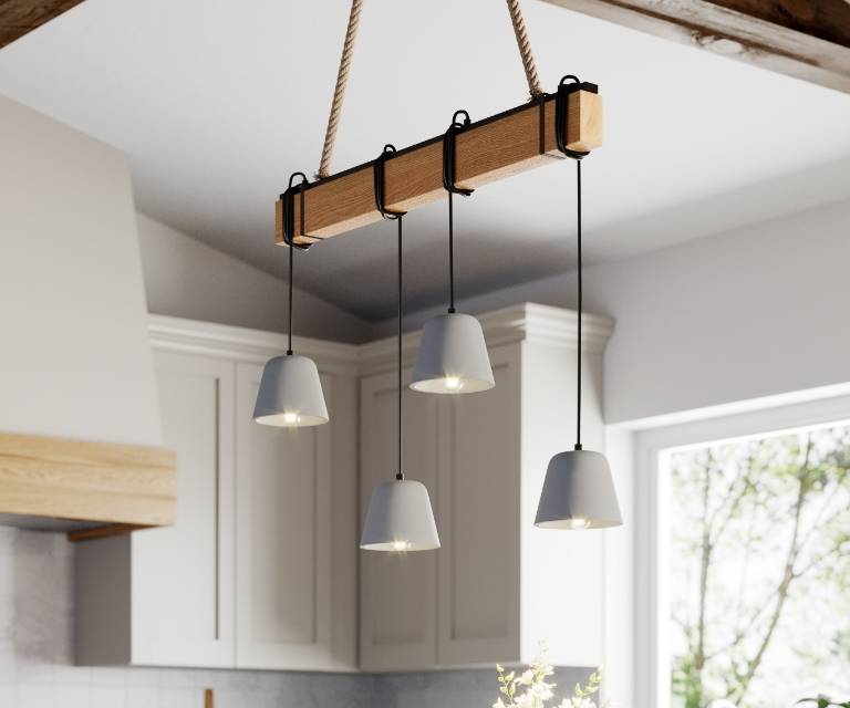 Lámparas colgantes de hormigón