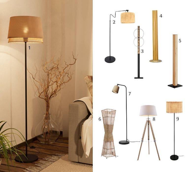 Stehleuchten: Natürliches Design für moderne Wohnräume