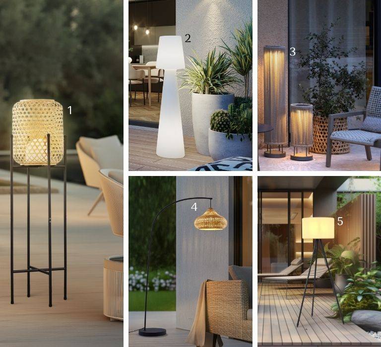 Stehlampen für die Finca gemacht