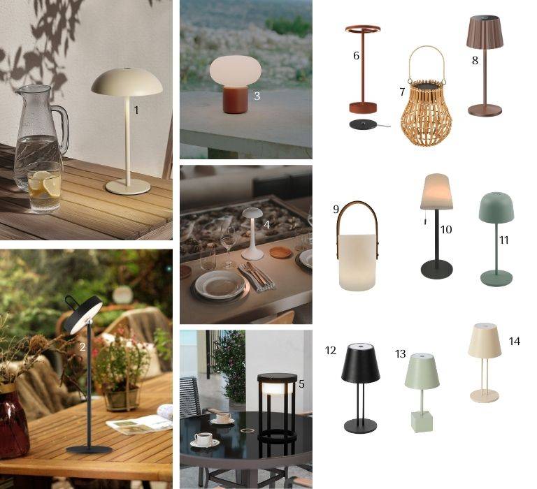 Must-have Akku- und Solartischleuchten