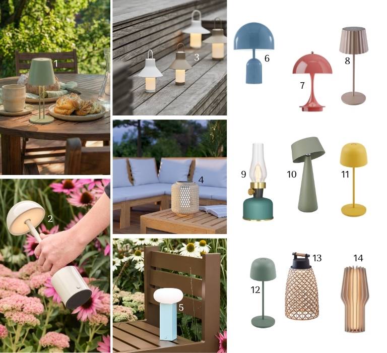 Lampes de table pour le dîner, les boissons et le crépuscule