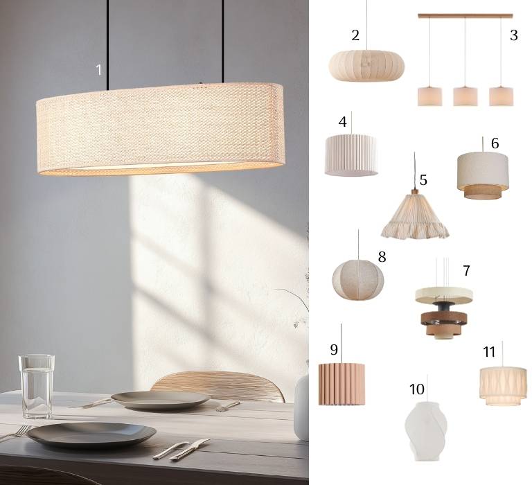 Sanfte Statements von oben: Pendelleuchten aus Stoff