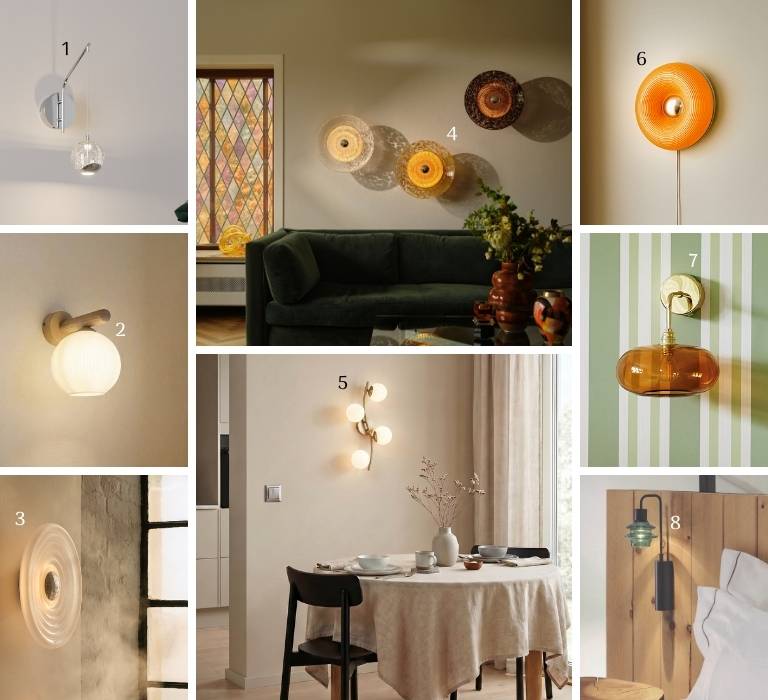 Lichtkunst an der Wand