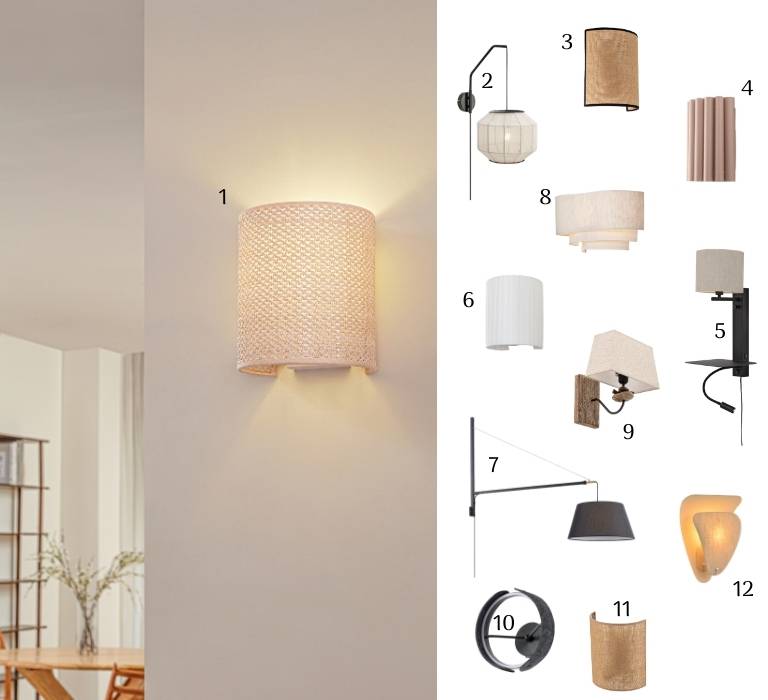 Stilvolle Akzente an der Wand: Wandleuchten aus Stoff
