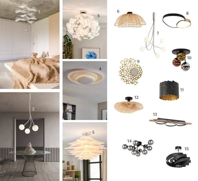 Plafones de belleza orgánica