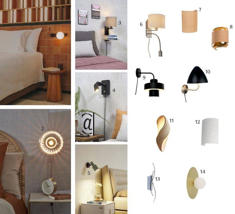 Wandleuchten in warmem Flair