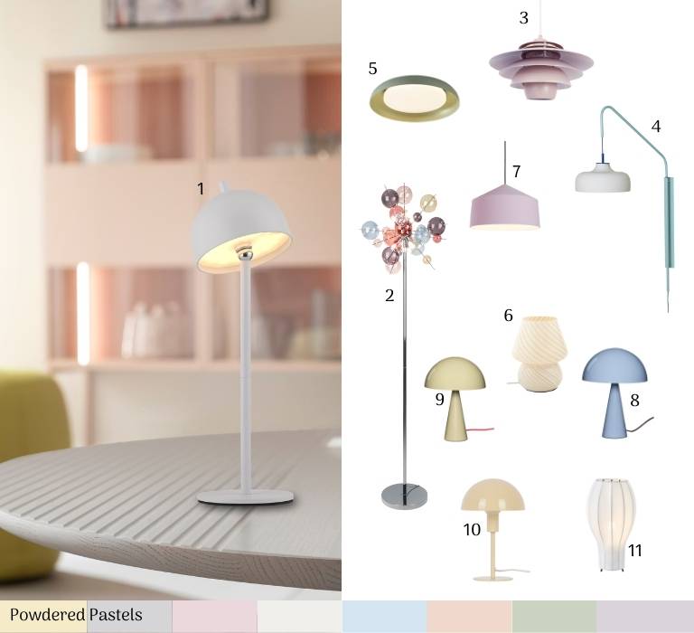 Cloud Dancer in Kombi mit Pastellfarben