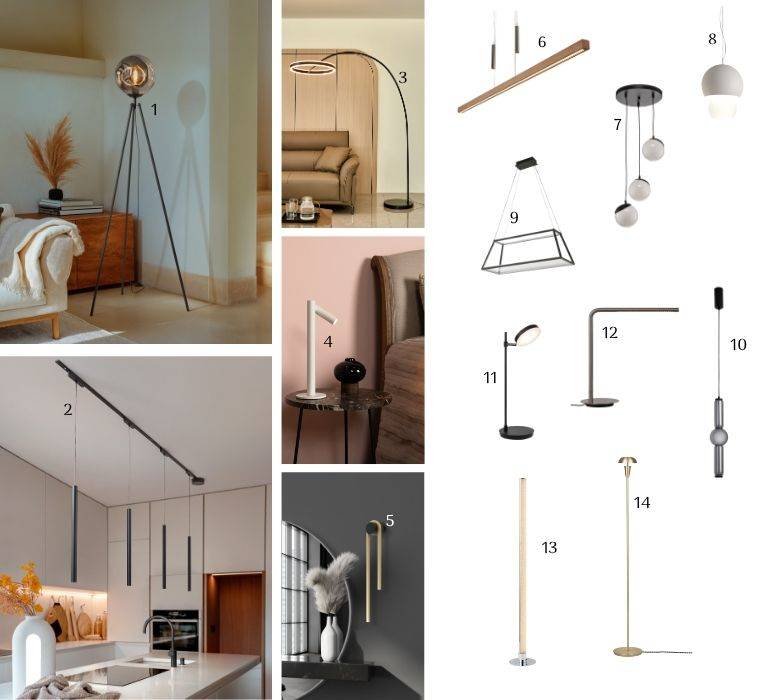 Diseño de iluminación purista: líneas claras para un ambiente tranquilo