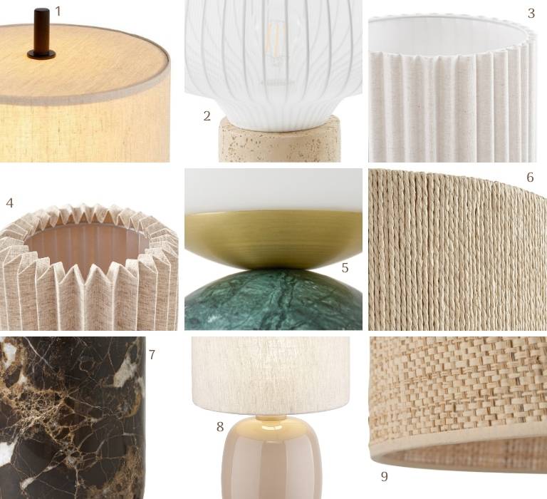 Tischlampen: Kleine Objekte, große Materialwirkung