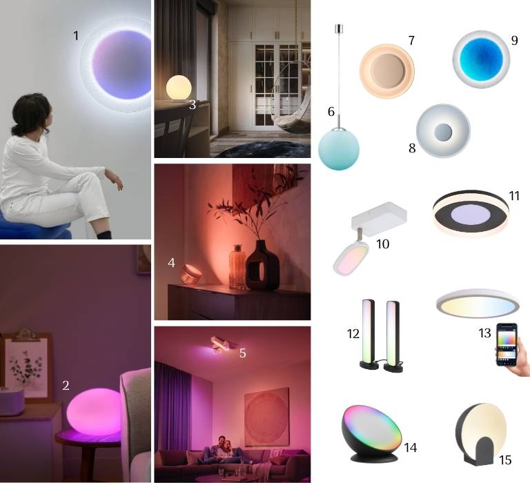 So gemütlich: das Spiel mit Lichtfarbe und Helligkeit