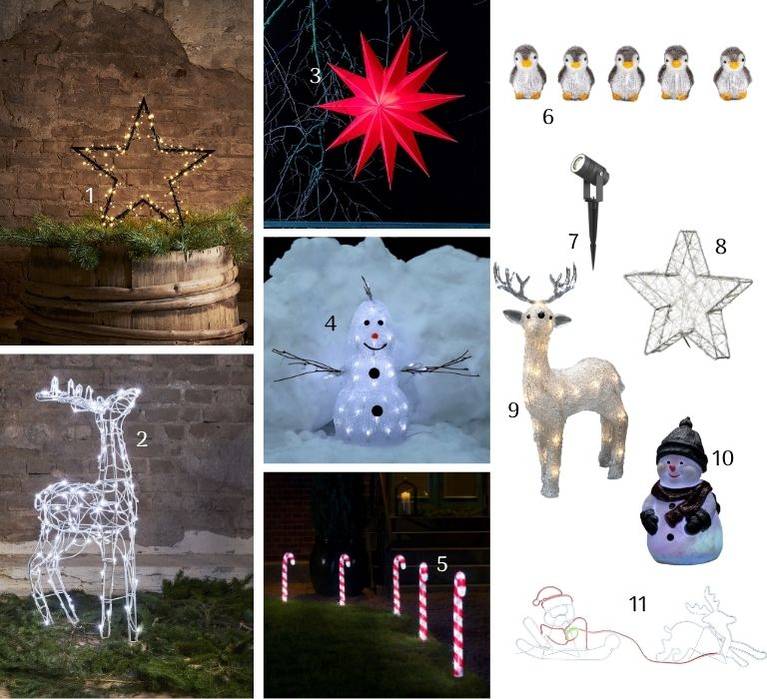 Light scenes like at Santa's North Pole