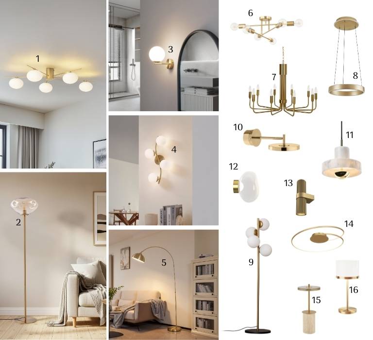 Tidlös elegans i sofistikerade guldfärger