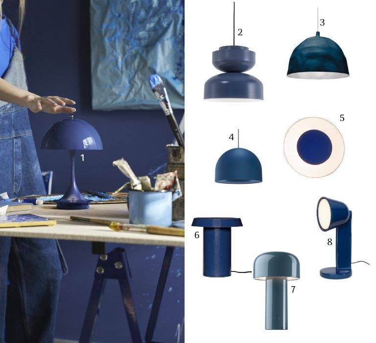 Ultramarinblaue Leuchten