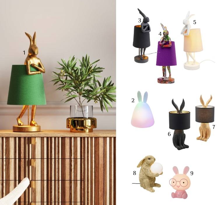 Belysningsidéer med kaninmotiv