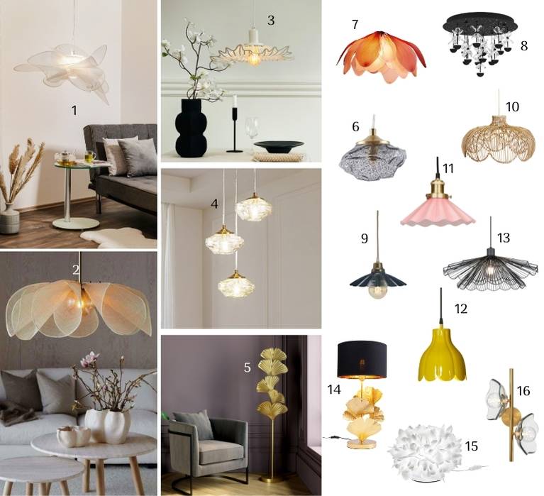 Von Blumen inspirierte Silhouetten