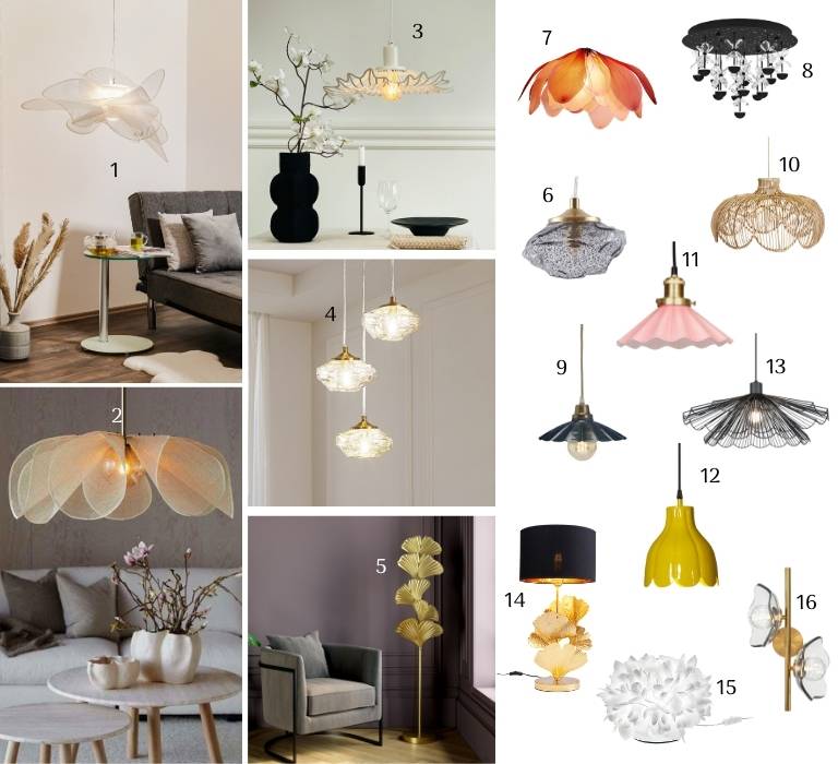 Von Blumen inspirierte Silhouetten