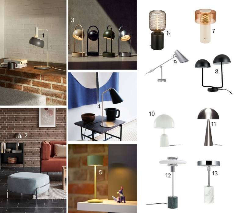 Tischleuchten: Designobjekte mit wohnlicher Note