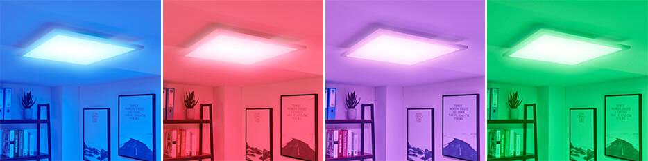 Panou cu LED-uri Tinus, schimbare de culoare RGB