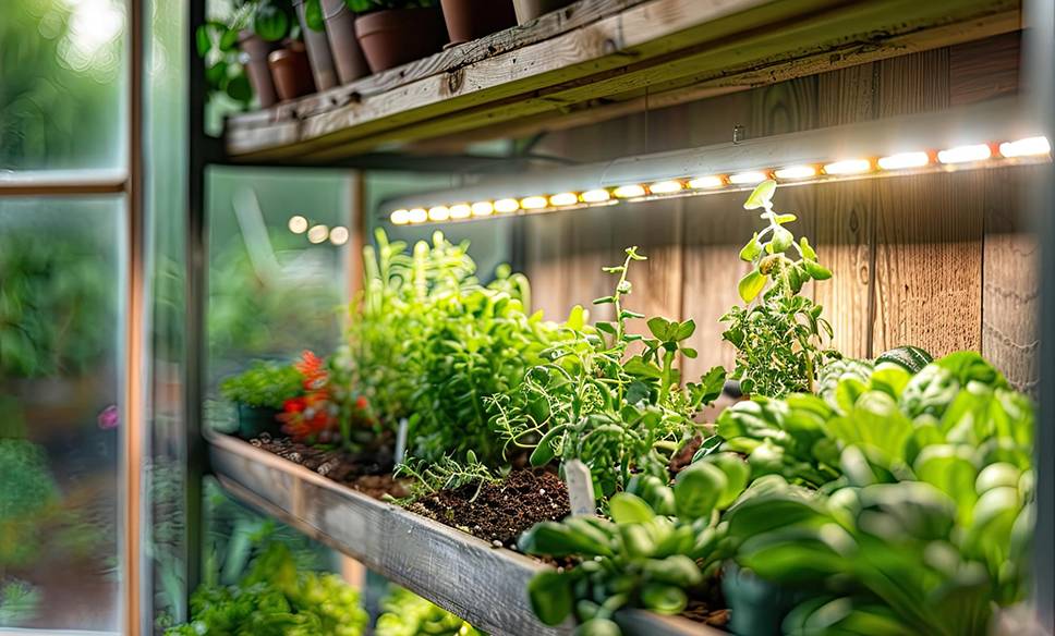 LED Strips für das Gewächshaus