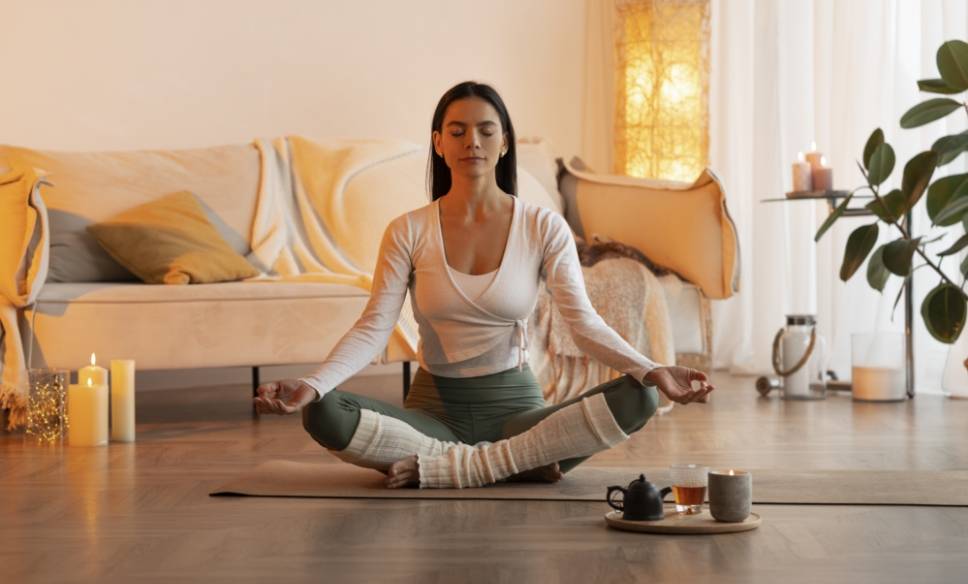 Meditation with yoga