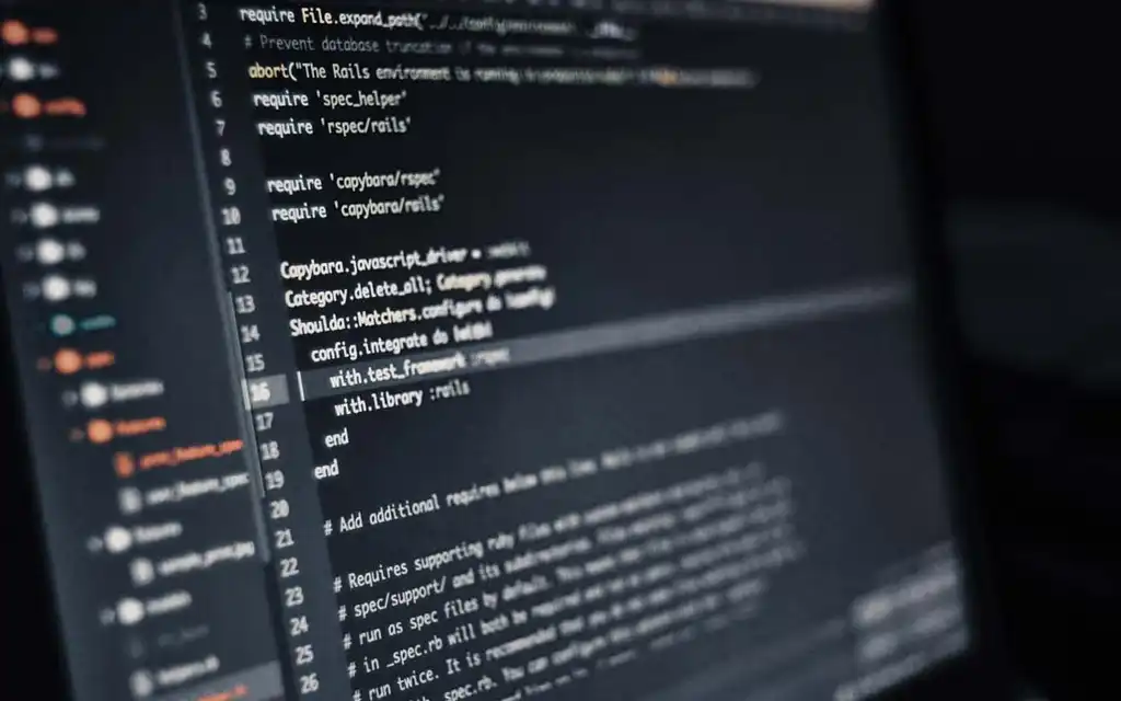 Computer monitor with code