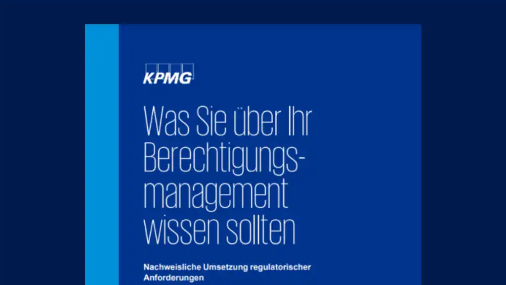 Beta Systems Whitepaper KPMG Berechtigungsmanagement Cover