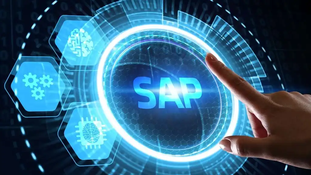 Finger pointing to SAP symbol
