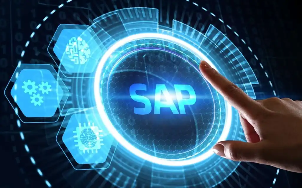 Finger pointing to SAP symbol